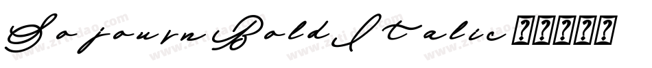 Sojourn BoldItalic字体转换